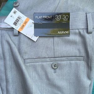 Men’s Flat Front Grey Slacks 33x30